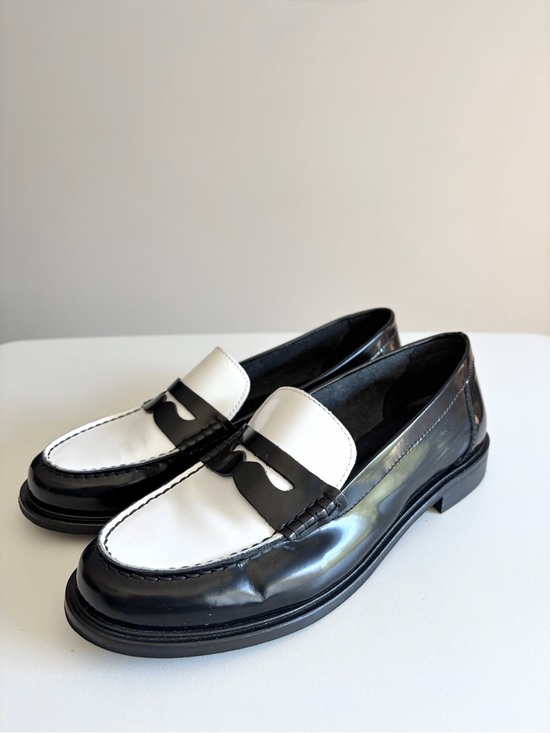 B2 Shoes - Vintage Browns B2 Leather Penny Loafers Mod Preppy Size 39
